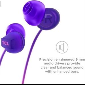 TCL in-Ear Earbud Noise Isolating Wired Headphones